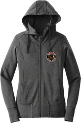 Maryland Black Bears New Era Ladies Tri-Blend Fleece Full-Zip Hoodie