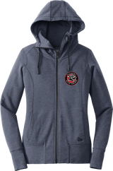 Palmyra Black Knights New Era Ladies Tri-Blend Fleece Full-Zip Hoodie