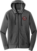 Palmyra Black Knights New Era Tri-Blend Fleece Full-Zip Hoodie