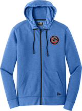 Palmyra Black Knights New Era Tri-Blend Fleece Full-Zip Hoodie