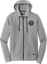 Palmyra Black Knights New Era Tri-Blend Fleece Full-Zip Hoodie