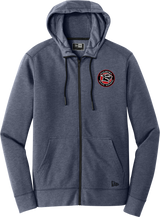 Palmyra Black Knights New Era Tri-Blend Fleece Full-Zip Hoodie